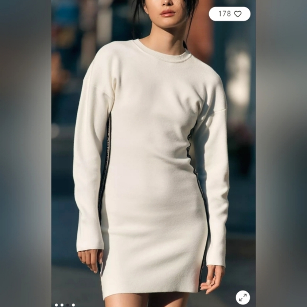 🌷NWT Anthropologie Daily Practice Long-Sleeve Mini Dress